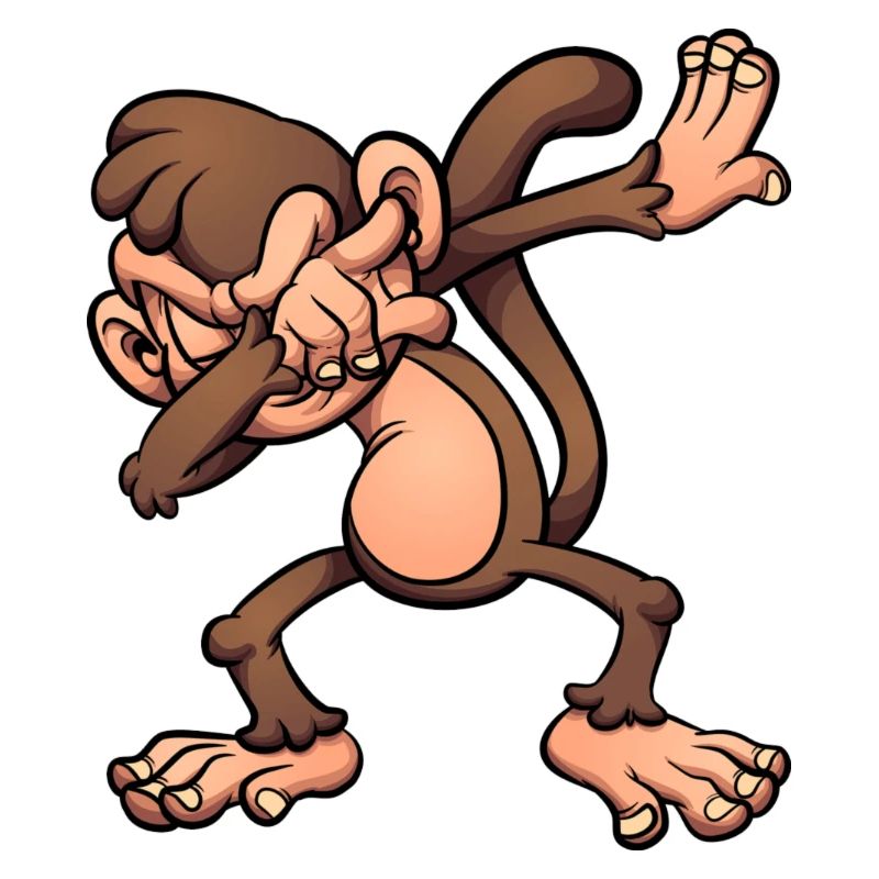Monkey Finger Finger Silly Cartoon Style