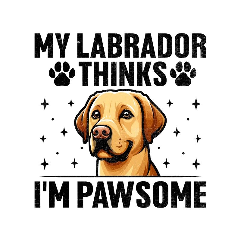 Mein Labrador denkt, ich sei ein pfotenhafter Lab Retriever Labra