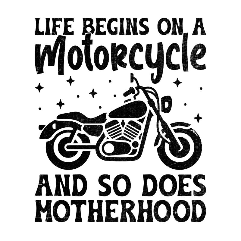La vie commence sur une moto, tout comme la maternité