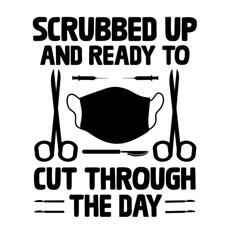 Scrubbed Up And Ready To Cut Through The Day Surge