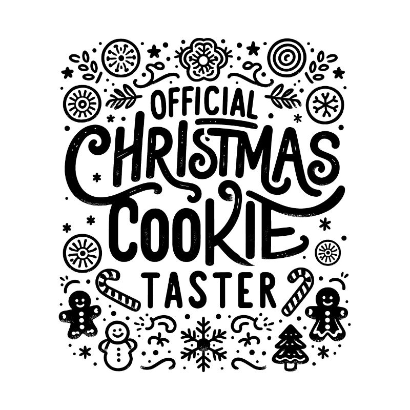 Official Christmas Cookie Taster Baking Pastry Bak