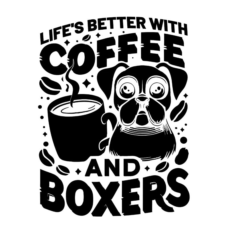 Das Leben ist besser mit Kaffee und Boxershorts Koffein