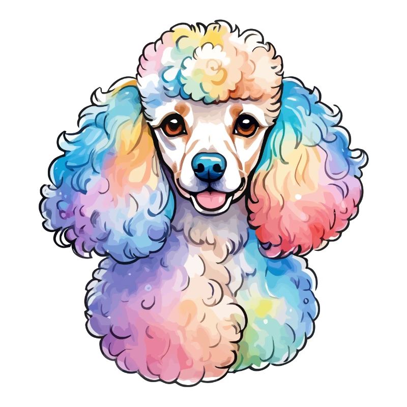 Caniche Aquarelles