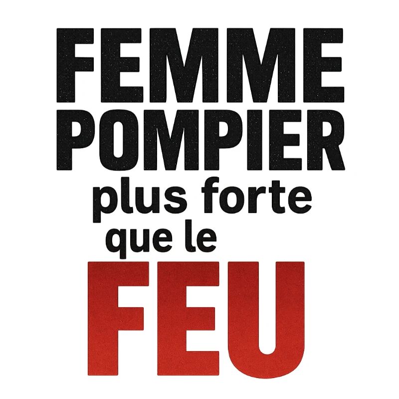 Femme pompier plus forte que le feu.