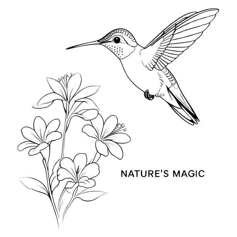 Fine Line Hummingbird – Nature's Magic