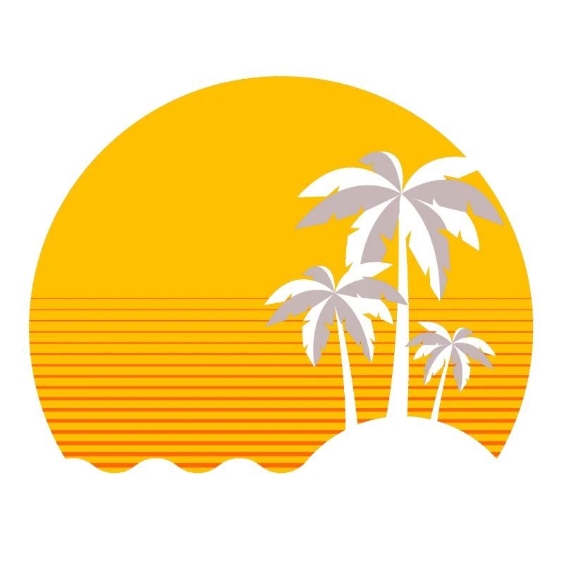 Coucher de soleil en jaune