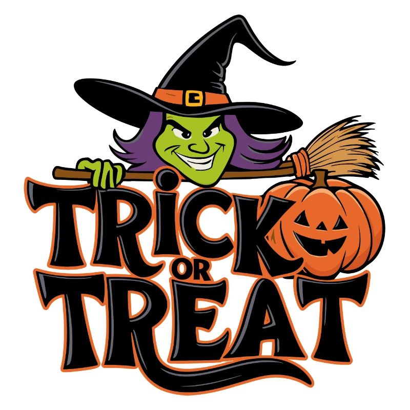 Trick Or Treat Halloween Hexe