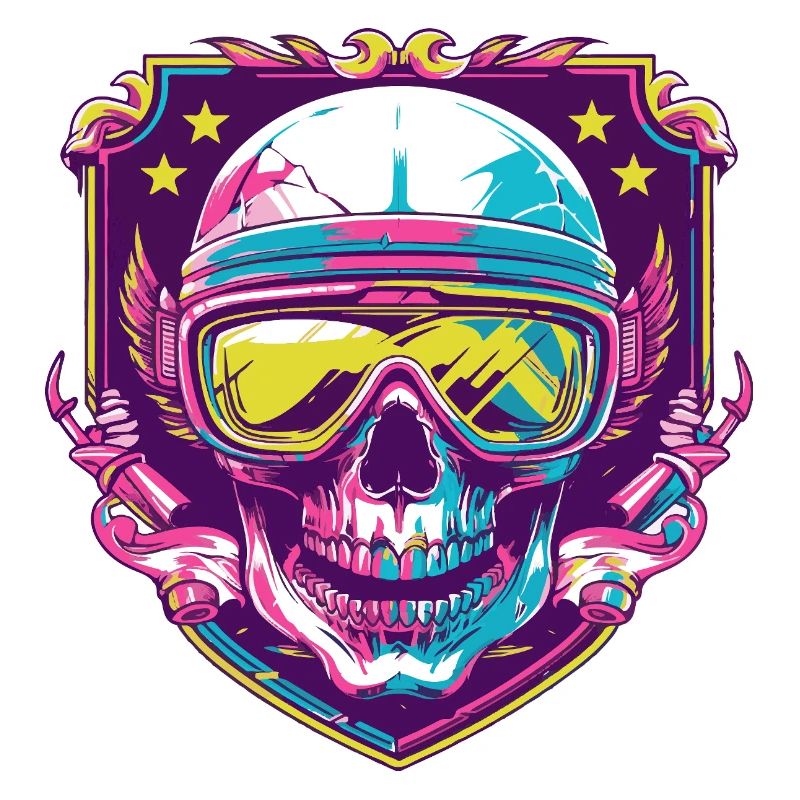 Ski Ski Goggles Skull