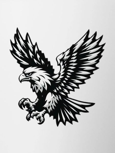 Aigle noir blanc