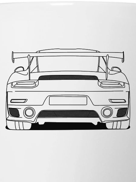 cool car rear outlines