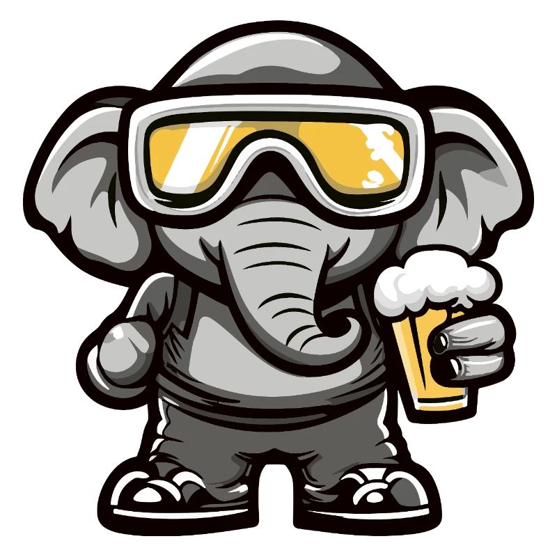 Mammut Après-Ski Bière Bande dessinée
