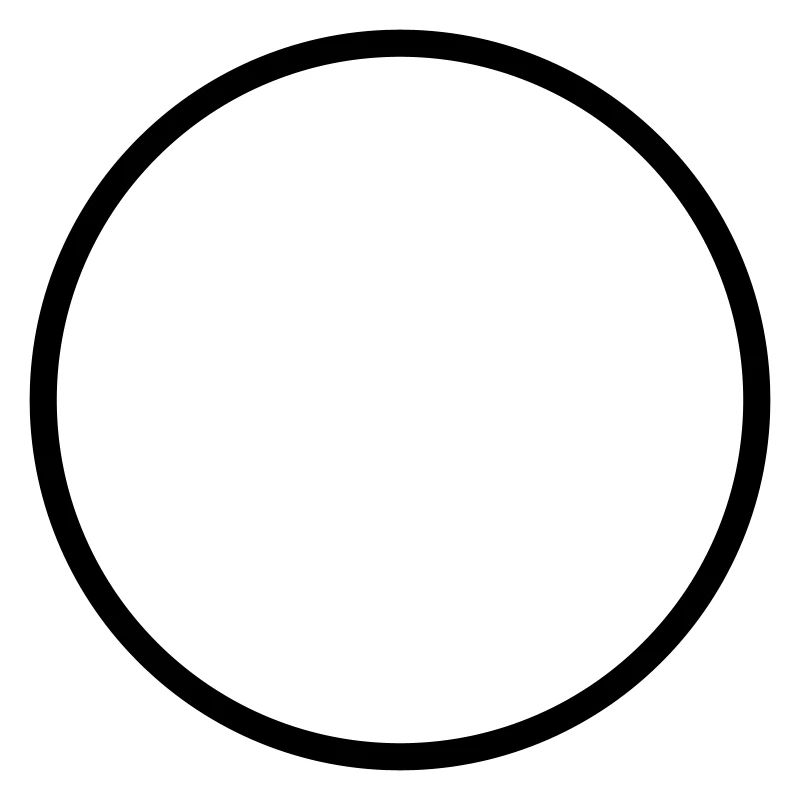 Symbole de cercle vide