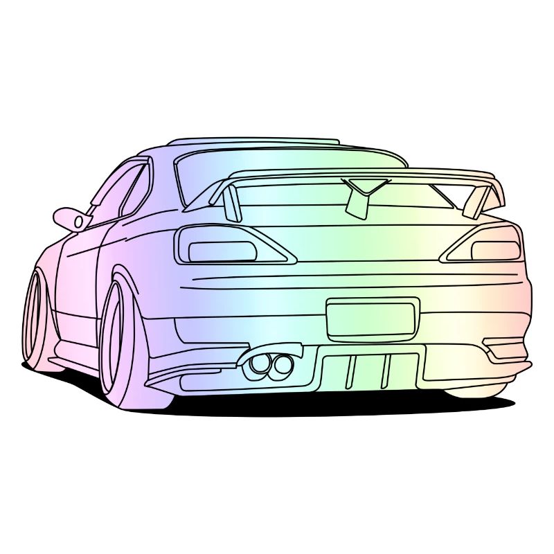 cool car colourful