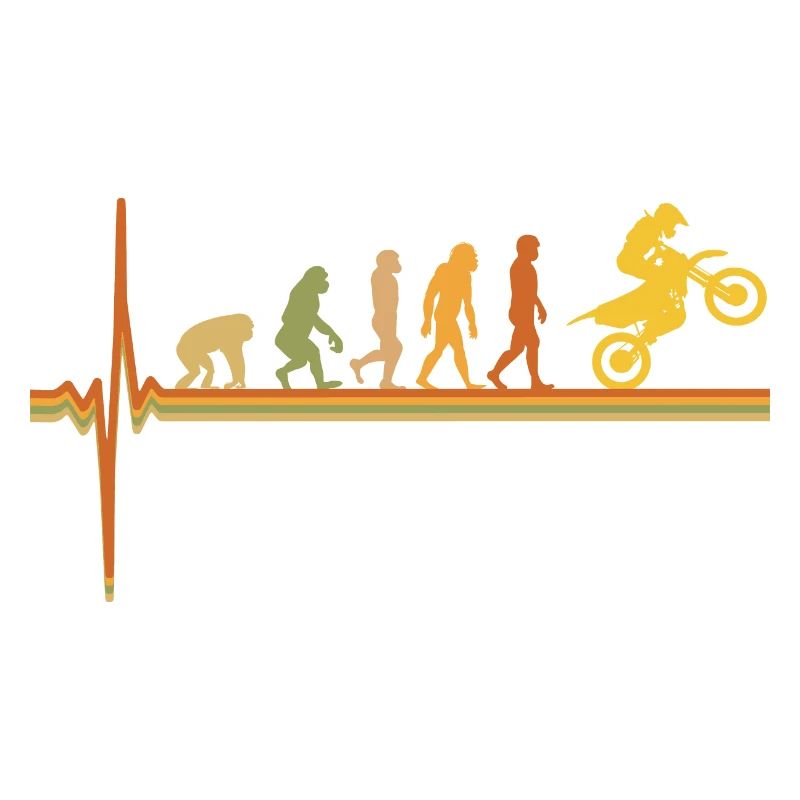 Motocross ECG Rythme cardiaque Evolution Moto Biker