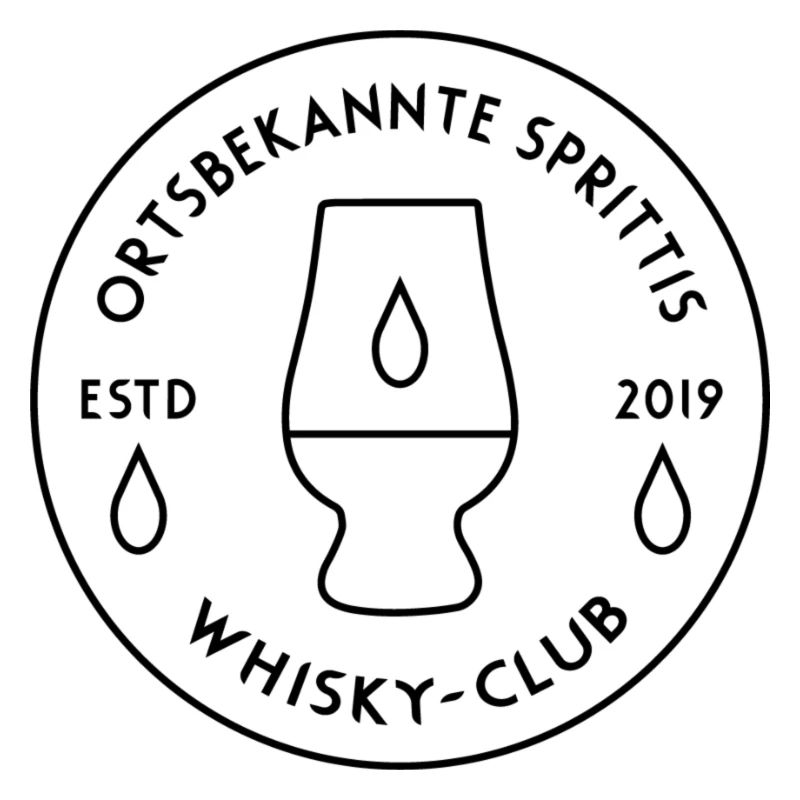 Ortsbekannte Sprittis - Schwarzes Logo