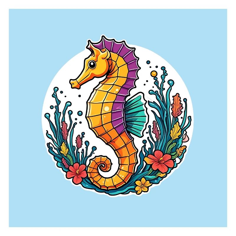 Joli hippocampe décoratif