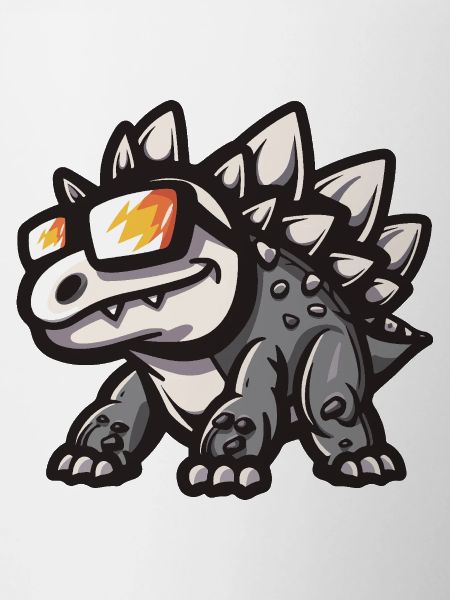 Dinosaur stegosaurus Cool Comic