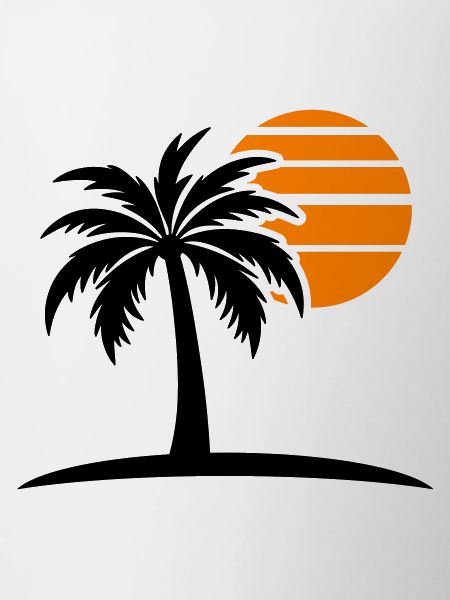 Palm Tree Sun Island