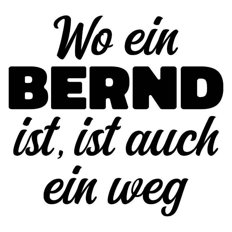 Where there is a Bernd, there is a way / birthday, name