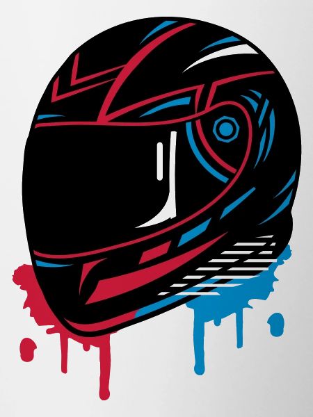 Motorcycle helmet Graffiti