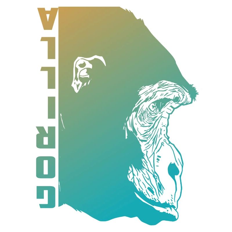 Visage de gorille