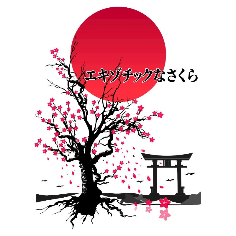 EXOTISCHES SAKURA TORII TOR