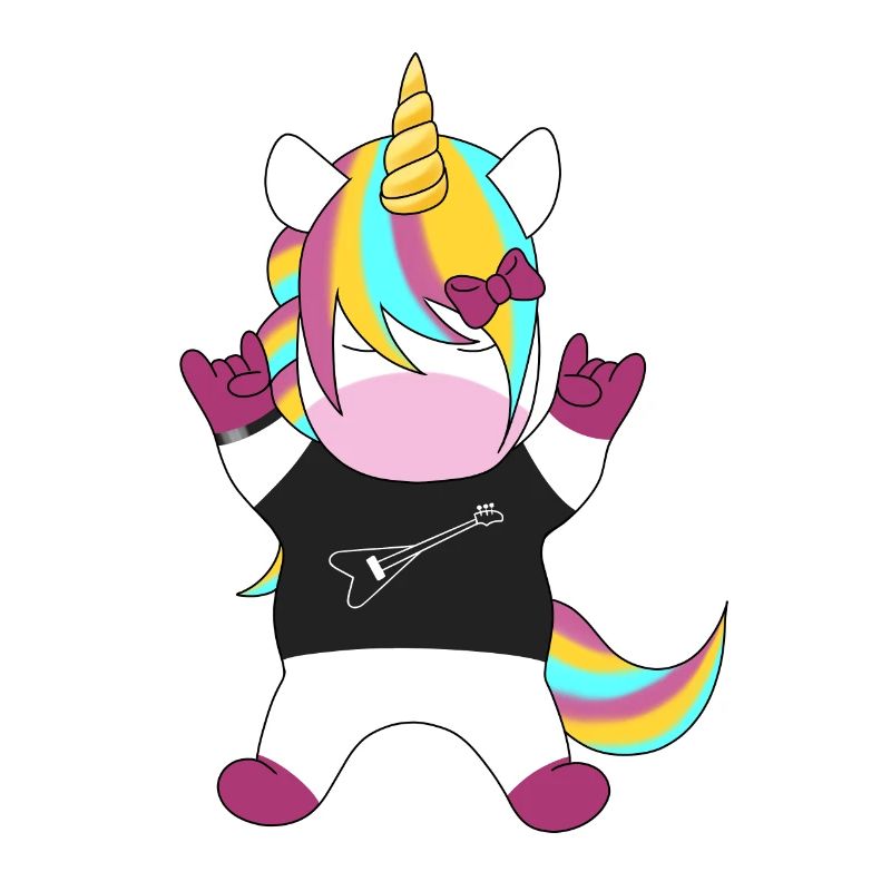 Regenbogen-Einhorn Rocker