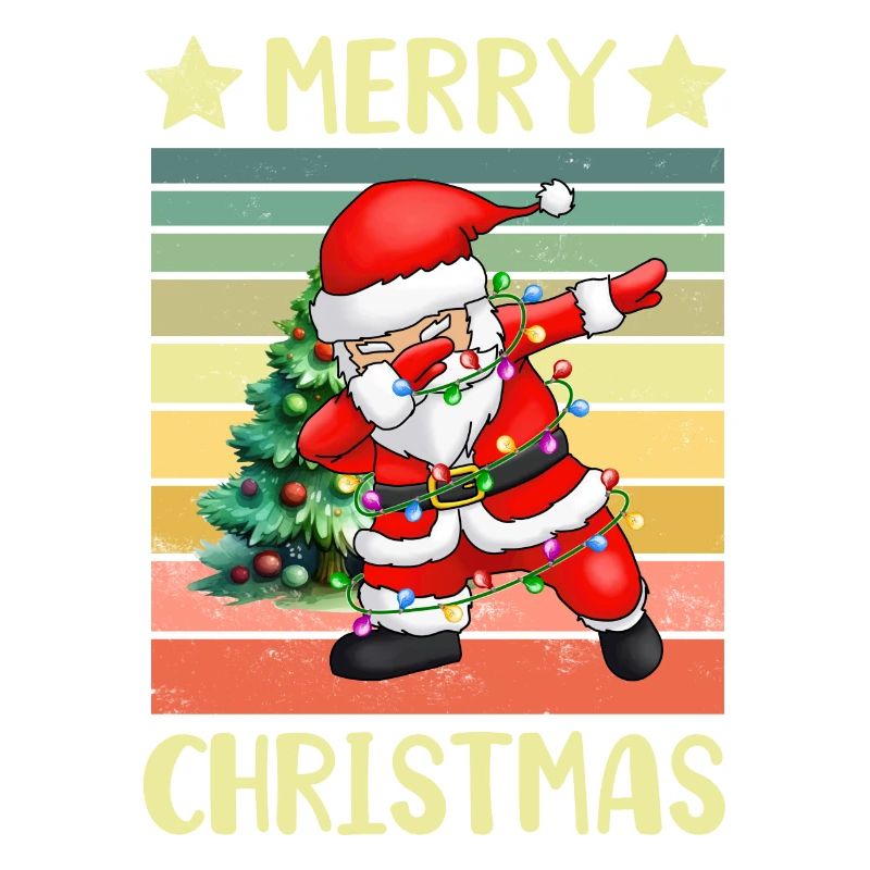 Dabbing Santa Claus Weihnachtsmann