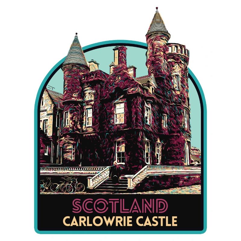 Illustration Château Carlowrie, Écosse