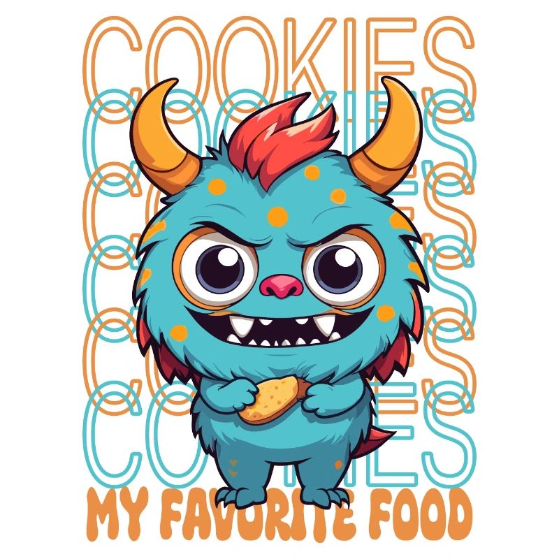 Monstre de biscuit sucré
