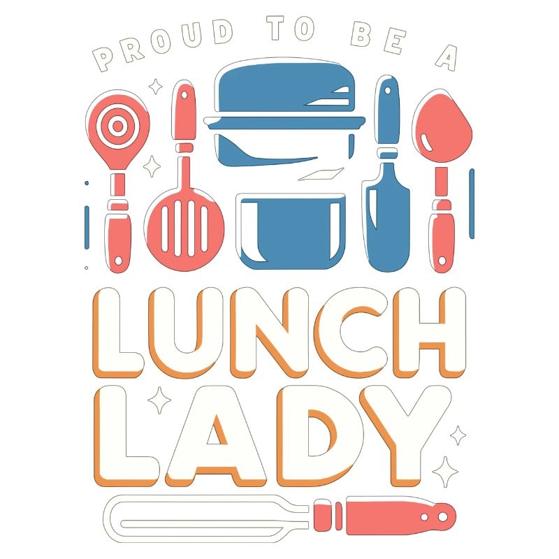 Stolz, eine Lunch-Lady zu sein