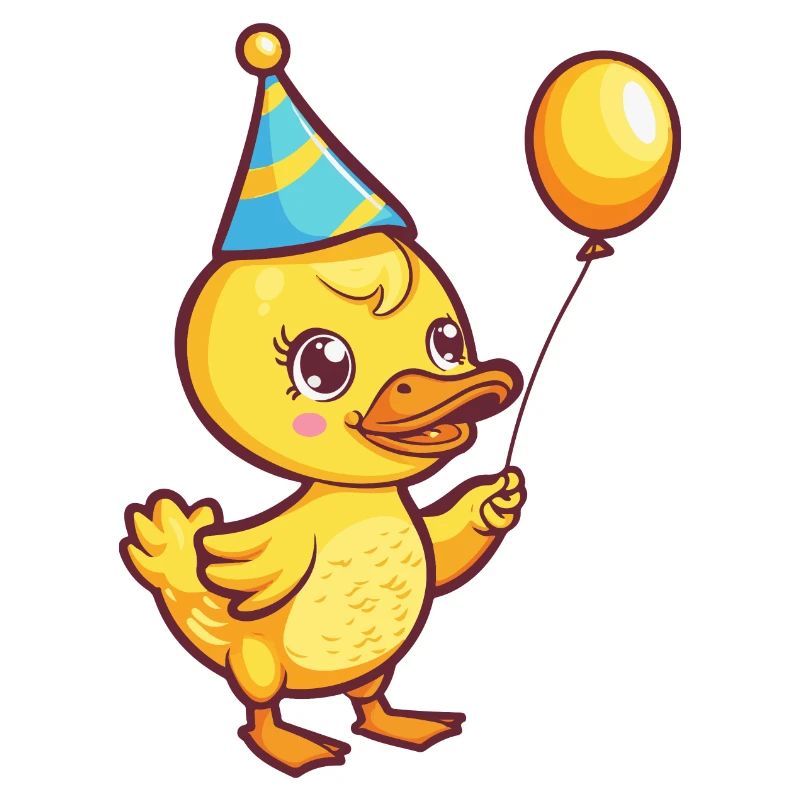 Duck Birthday Comic Cute
