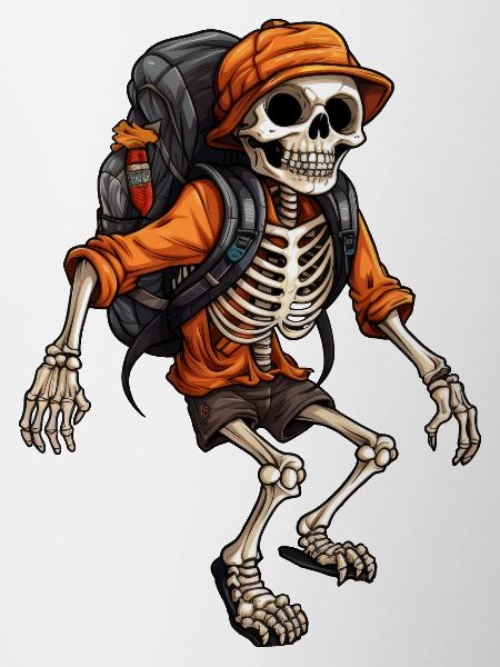 Skeletons Hiking / Mountaineer Skeleton