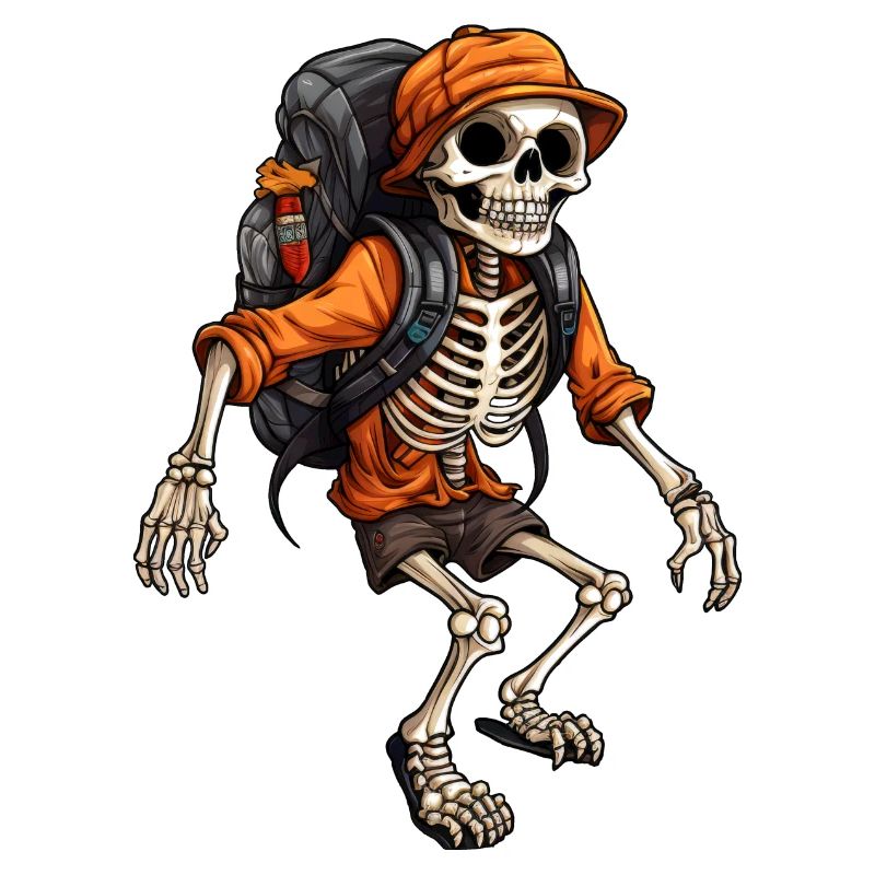 Squelettes Randonnée / Alpiniste Squelette