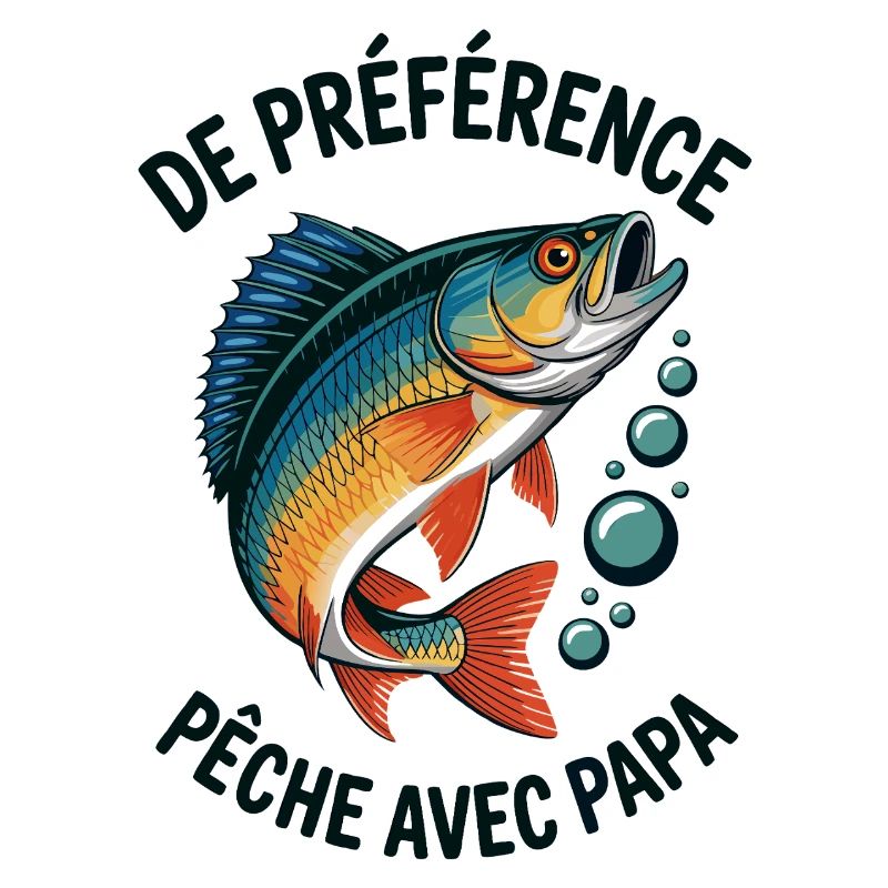 Pêche avec papa, aventures avec papa