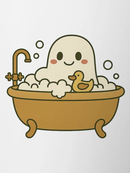 Ghost bubble bath