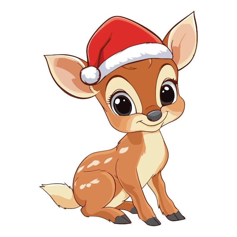 Cerf Noël mignon Noël mignon