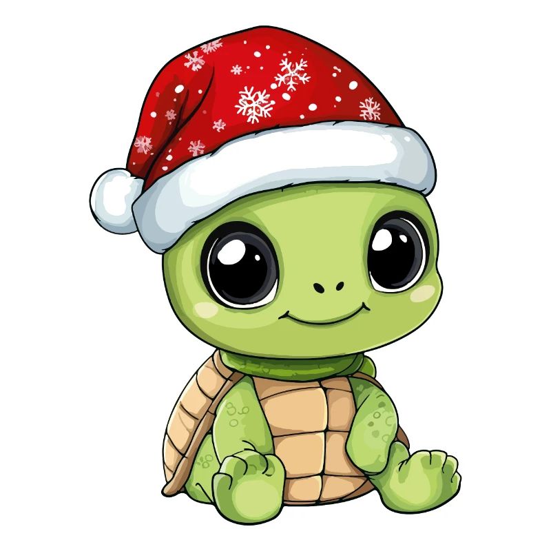 Tortue Noël Mignon Noël mignon