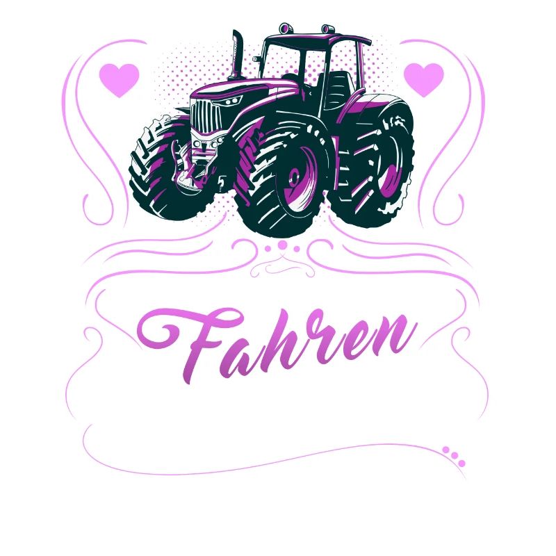 Echte Mädchen fahren Traktor Bauernhof Geschenk