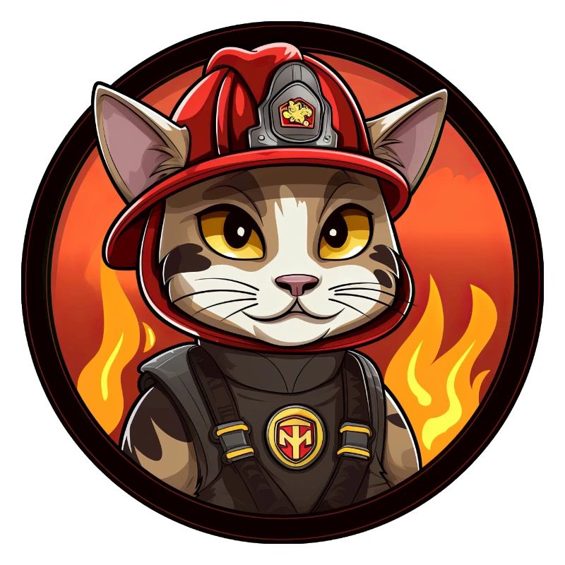 Cats Fire Brigade / Firefighter Cat