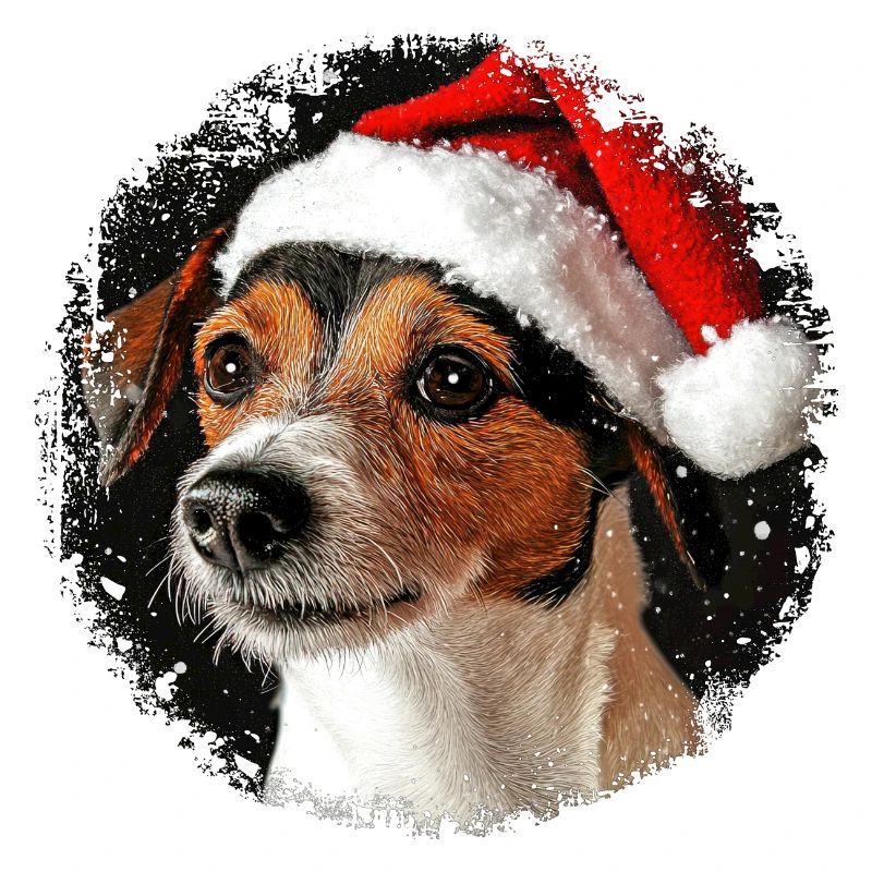 Weihnachtsmann Hund