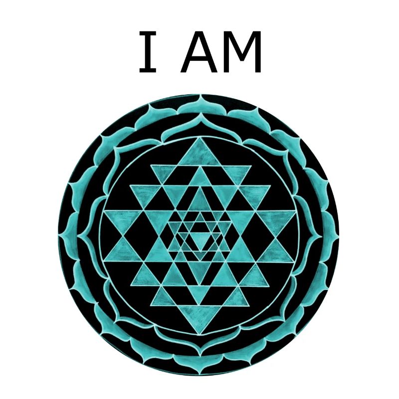 I Am - Ich Bin mit Yantra handgemalt