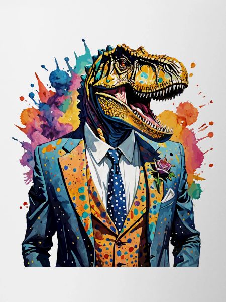 Dinosaur in a suit