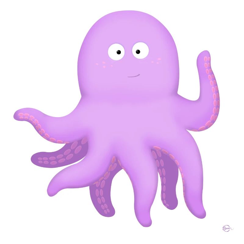 Pink octopus