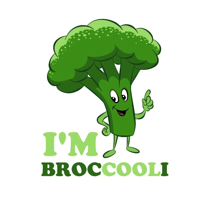 I'm Cool - broccoli, vegetables, vegetarian, vegan