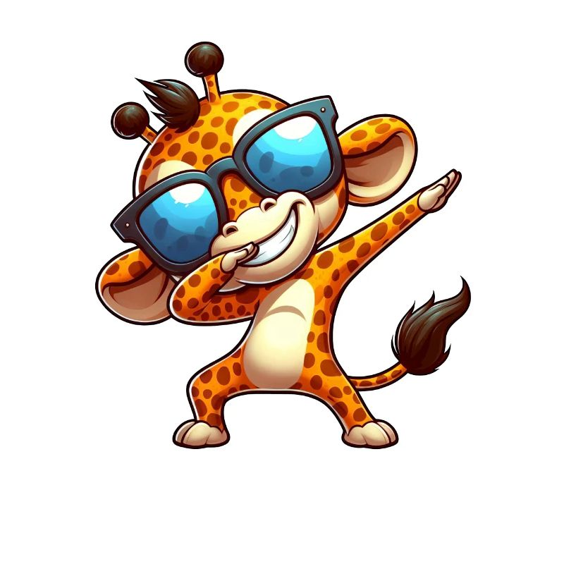 Cool Giraffe Dab Lunettes de soleil Arc-en-ciel