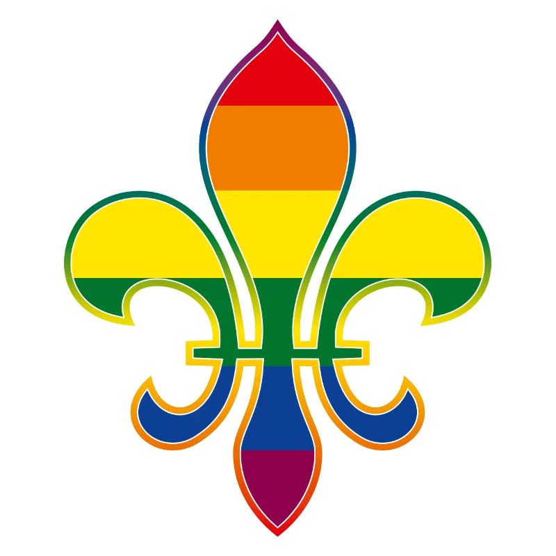 Fleur de Lys / Fleur de Lis rainbow