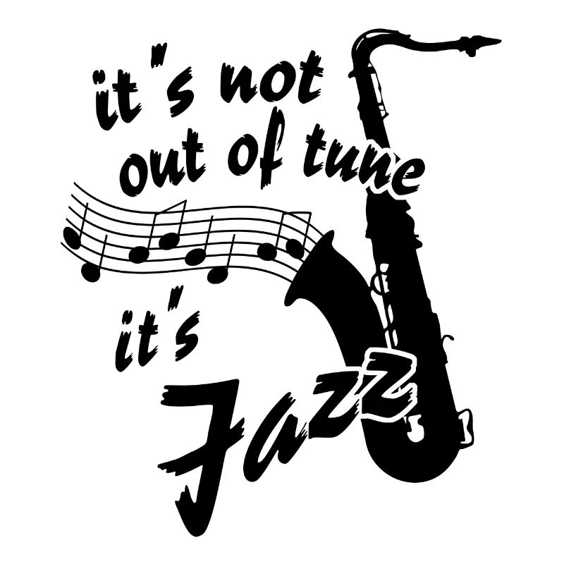 This is jazz - saxophone with note lines and notes