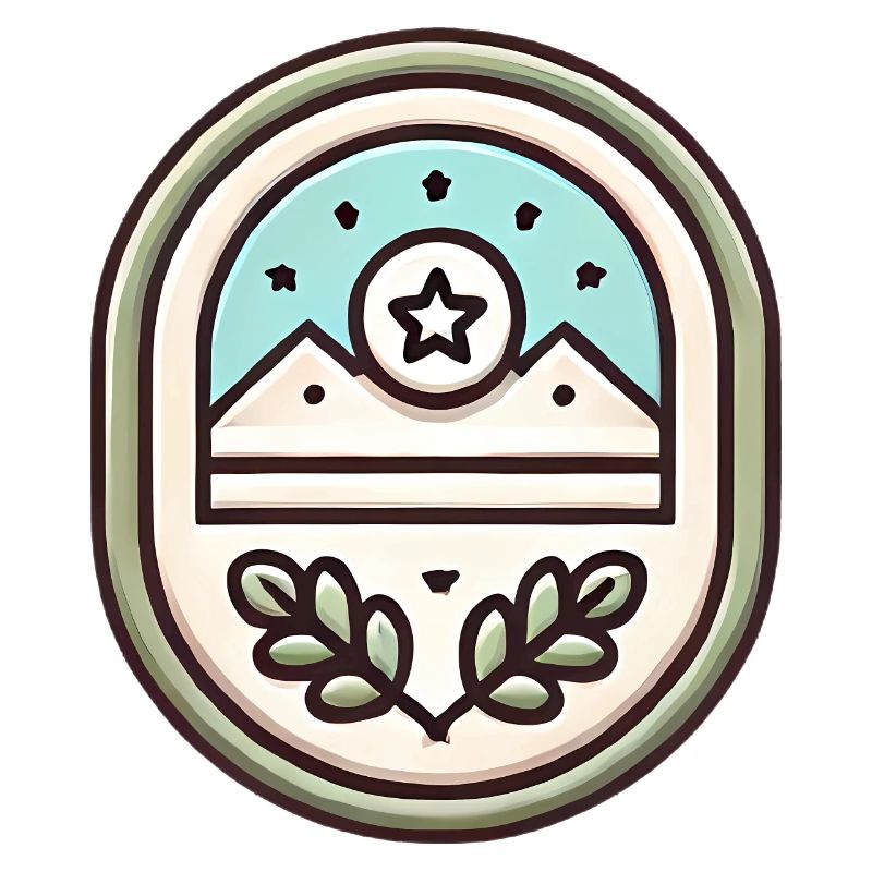 Illustration douce de conception de badge simple