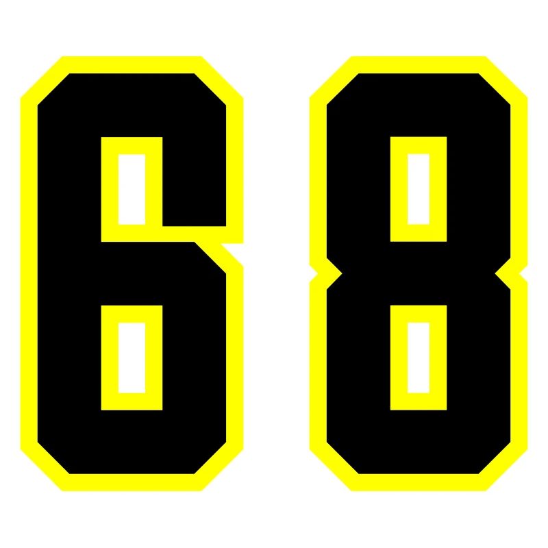 Maillot à 68 numéros
